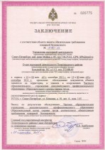 Заключение Федеральной пожарной службы